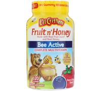 L'il Critters, Fruit & Honey, Bee Active, Complete Multivitamin, Natural Berry Flavor, 120 Gummies