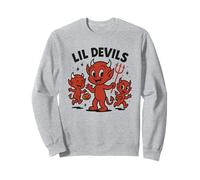Lil Devils Halloween s Cute Spooky s Trick-or-Treat Kids Sweatshirt