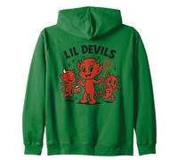 Lil Devils Halloween s Cute Spooky s Trick-or-Treat Kids Zip Hoodie