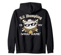 Lil Dumpling Is My Wrap Name Foodie Pun Zip Hoodie