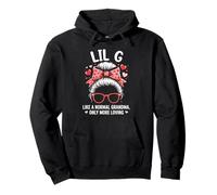 LIL G Valentine Quote For Loving Grandma With Cute Bow Pullover Hoodie