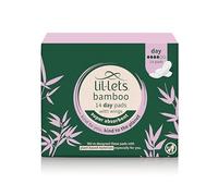 Lil-Lets Bamboo Day Pads X 14, Unscented Day Pads with Normal Absorbency, with Wings, Plant Based Materials, Contains Sustainable Bamboo, Light to Medium Flow