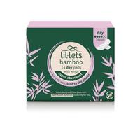 Lil-Lets Bamboo Day Pads X 14, Unscented Day Pads with Normal Absorbency, with Wings, Plant Based Materials, Contains Sustainable Bamboo, Light to Me