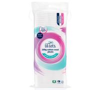 Lil-Lets Cotton Wool Pleats, 200g, Certified Organic, 100% Pure Cotton Wool, Soft and Absorbent, Gentle on Skin, Dermatologically Tested