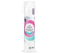 Lil-Lets Cotton Wool Round Pads, 100 Count, Certified Organic, 100% Pure Cotton Wool, Soft and Absorbent, Gentle on Skin, Dermatologically Tested
