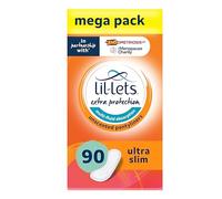 Lil-Lets Extra Protection Pantyliners X 90 (3 Packs x 30 Liners), for Multi-Fluid Absorption, Unexpected Leaks, Discharge or Spotting