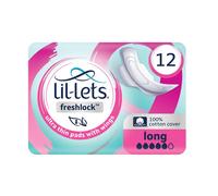 Lil-Lets Freshlock Ultra Thin Period Pads - 12 Count (1 Pack), Long A