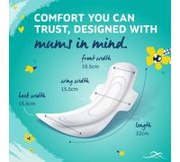 Lil-Lets Maternity Ultra Thin Long Pads with Wings, Perfect for 3+