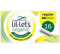 Lil-Lets Organic Regular Non-Applicator Tampons, 12 Pack Of 16 Tampons