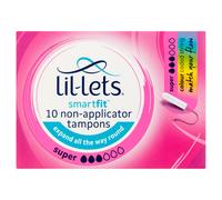 Lil-Lets Smartfit 10 Non-Applicator Tampons Super