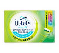 Lil-Lets Smartfit 10 Non-Applicator Tampons Super Plus 50g (Pack of 8)