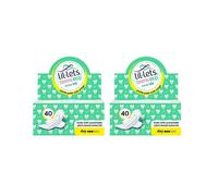 Lil-Lets Teens Eco Day Pads X 40,Petite Towels For Girls & Teenagers,With Wings, Plant-Based Materials,Contains Sustainable Bamboo, Light to Medium F