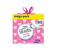 Lil-Lets Teens Long Pads X 12 | Petite Towels for Girls & Teenagers | with Wings | Medium Flow | Unscented | First Period Sanitary Pads