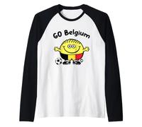 Lil Losers Soccer Go Belgium Raglan Baseball Tee