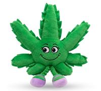 Lil' Mary Jane the Weed Leaf | Plush 420 Parody Cat Toy & Shelf-Sitter