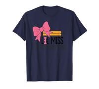 Lil Miss Kindergarten Cute Bow Pencil School Style T-Shirt