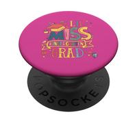 Lil Miss Kindergarten Graduate Last Day Of School Girls Kids PopSockets Adhesive PopGrip