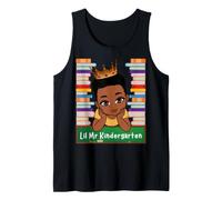 Lil Mr Kindergarten Prince Black Boy School Melanin Toddler Tank Top