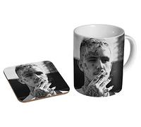 Lil Peep BW RIP Ceramic Coffee Mug + Coaster Gift Set …
