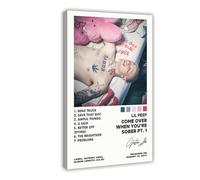Lil Peep Come Over When You're Sober, Pt. 1 Album Cover Poster Canvas Poster Wall Art Decor Print Picture Paintings for Living Room Bedroom Decoration 24x36inch(60x90cm)