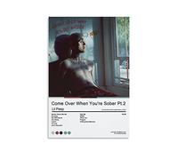 Lil Peep - Come Over When You're Sober Pt. 2 - Album Art Poster - Home Decor - Wall Art - Tracklist Poster Decorative Painting Canvas Wall Posters And Art Picture Print Modern Family Bedroom Decor Pos