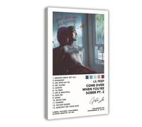Lil Peep Come Over When You're Sober, Pt. 2 Album Cover Poster Canvas Poster Wall Art Decor Print Picture Paintings for Living Room Bedroom Decoration 20x30inch(50x75cm)