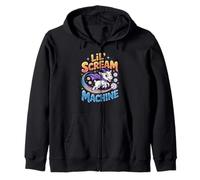 Lil Scream Machine Cute Goat Halloween Kids Zip Hoodie