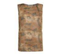 Lil- top in ramie with sun print- - female - Cortana - Sleeveless Tops - Brown - 2XS - Tops 2XS