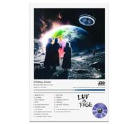 Lil Uzi Vert Music Posters Eternal Atake Poster Music Album Cover Signed Limited Canvas Wall Art Picture Print Modern Bedroom Wall Decor for Room Aesthetic Living Room Unframed 12x18inch(30x45cm)