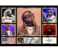 Lil Wayne Signed Autograph Photograph Display - Perfect for Hip Hop Fans, A3 Poster Print (420x297mm) - Limited Edition Autograph Fan Gift - Collectible Memorabilia Merchandise