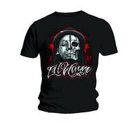 Lil Wayne Skull Sketch Official Tee T-Shirt Mens Unisex (Large) Black