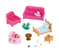 Li'l Woodzeez - Adorable Miniature Furniture Set - Living Room & Nursery Play Pieces - Dollhouse Accessories - Durable & Colorful - Encourages Imaginative Play & Storytelling for Kids