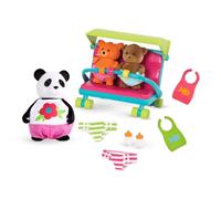 Li’l Woodzeez - Babysitter Set - 13pc Toy Set with Animal Characters and Babysitting Accessories - Miniature Figurines and Playsets for Kids Age 3+
