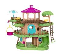 Li'l Woodzeez - Family Treehouse Playset with Crank Elevator, Ladders, Slides & Stairs - 22 Pieces Toy House & Playset with Adorable Animal Figures - Gifts for 3+ Years