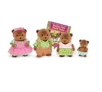 Li'l Woodzeez - Healthnuggle Bear Family - 5pc Toy Set with Miniature Animal Figurines and Storybook - Animal Toys and Accessories for Kids Age 3+, 6093M, Brown