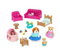 Li'l Woodzeez - Slothington Sloth Family 4 Pieces Set with Storybook - Small Sloth Figurines - Adorable Toy Animals for Imaginative Play & Storytelling - Collectible Family Set for 3+ Years