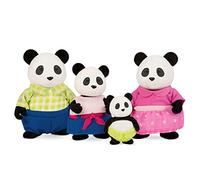 Li'l Woodzeez - The Skyhopper Panda Family - Set of 4 Collectible Posable Panda Figures with Storybook - Encourages Imaginative Pretend Play - Fun Gift Toy for Children 3+ Years