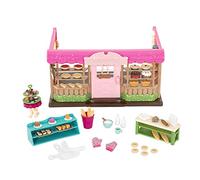 Li’l Woodzeez - Tickle-Your-Taste-Buds Bakery - 69 piece Toy Set with Bakery Shop, Play Food, and Accessories - Miniature Houses and Playsets for Kids Age 3+