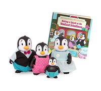 Li'l Woodzeez Toddlewaddle Penguin Family Figure Set with Storybook