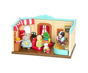 Li'l Woodzeez - Toy Furniture Bathroom Playset - Miniature Laundry Set for Figurines - Includes Accessories - Durable & Colorful - Inspires Imaginative Play - Collectible Dollhouse - 3+ Years
