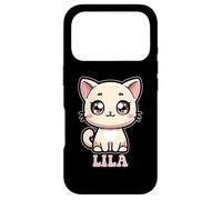 Lila Cute Kitty Cat Design for Girls Name Lila Case for iPhone 17 Pro