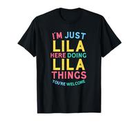 Lila Here Doing Lila Things Funny Lila Name T-Shirt