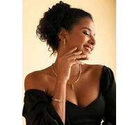 Lila Rasa Link Bracelet - Cubic Zirconia "Wave Symphony"