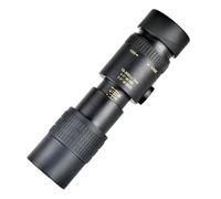 [lilaBelle]【10-300x40 Monocular Tele】 300x fication,【Retractable for Wildlife Observation】, Portable Travel Tele for Hiking Camping, Compact Design with Phone Adapter (Black)