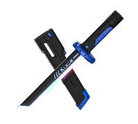 lilaBelle 17.3 Inch Sparkblade Sword with Sparks,Spark Blade Swords Katana with Multicolor LED Lights and Sound Effects, USB C Charging Cable for Halloween Party Cosplay (Blue 85, One Size)