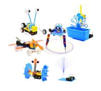 [lilaBelle]6 in 1 STEM Kits for Kids 6-8 8-12, Electronic STEM Science Robot Kit, Engineering Building Activities Kit Educational Learning Toys for Kids Boys Girls 8-12