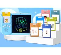 [lilaBelle]Kids Rechargeable Writing Tablet,【LCD Drawing Board for Children 4-6】Educational Toy with Doodle Cards, ABS Material ning Pad for Creativity & Cognitive Skill Development