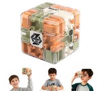 [lilaBelle]Large Labyrinth 3D Puzzles Maze Cubes, Labyrinth Ball Magic Puzzles Cubes with Stress Relief & Logic Development,Multifunctional Cube Gift for Adults Teens