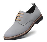 lilaBelle]Trendy【Men's Suede Casual Shoes】 Breathable Matte Leather Loafers - Big Size Mens Footwear with Soft Inner Lining for Office & Social Occasions (Multi-Color Fashion Statement)