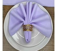 Lilac 19" x19" (48cm) Fabric NAPKIN (Polyester, not cotton) PACK OF 4